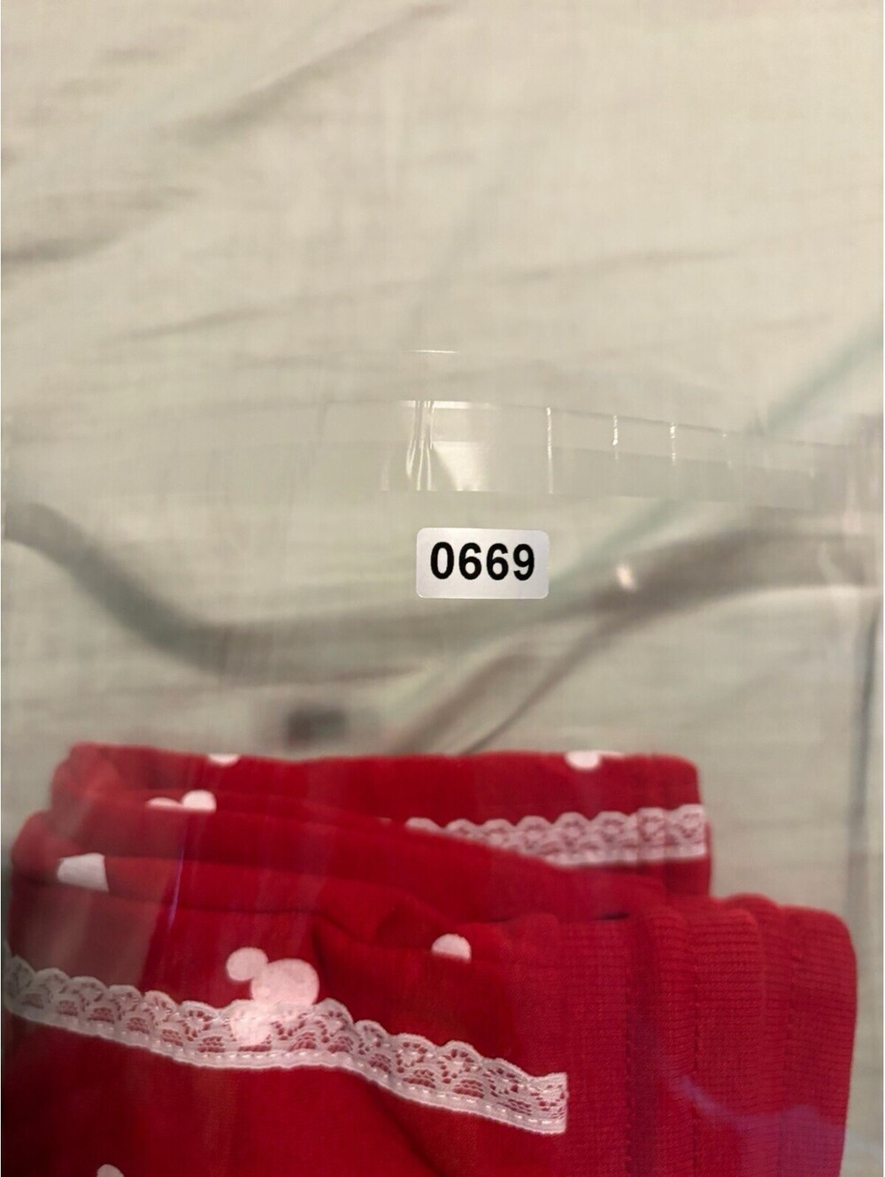 Disney Mickey Mouse Red Skort L 12-14 True Original Lace Trim - Picture 7 of 7